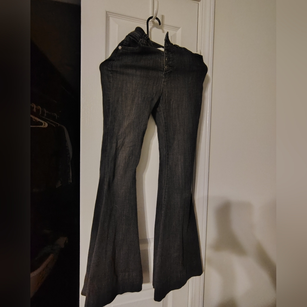 We The Free Charcoal Flared Jeans